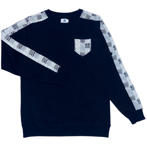 Men's Colour Blocked Doodle Sweatshirt